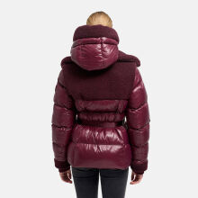 Navahoo Kuschelh&auml;schen Damen Teddy Jacke Mit Futter Wine Gr&ouml;&szlig;e L - Gr.40