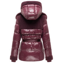 Navahoo Kuschelh&auml;schen Damen Teddy Jacke Mit Futter Wine Gr&ouml;&szlig;e L - Gr.40