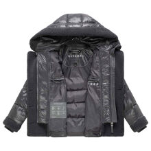 Navahoo Kuschelh&auml;schen Damen Teddy Jacke Mit Futter Anthracite Gr&ouml;&szlig;e S - Gr.36