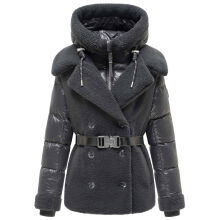 Navahoo Kuschelh&auml;schen Damen Teddy Jacke Mit Futter Anthracite Gr&ouml;&szlig;e M - Gr.38