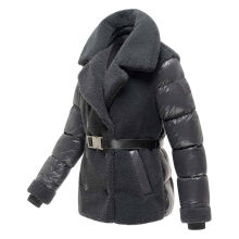 Navahoo Kuschelh&auml;schen Damen Teddy Jacke Mit Futter Anthracite Gr&ouml;&szlig;e M - Gr.38