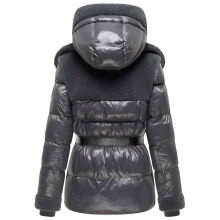 Navahoo Kuschelh&auml;schen Damen Teddy Jacke Mit Futter Anthracite Gr&ouml;&szlig;e L - Gr.40