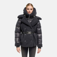 Navahoo Kuschelh&auml;schen Damen Teddy Jacke Mit Futter Anthracite Gr&ouml;&szlig;e XL - Gr.42