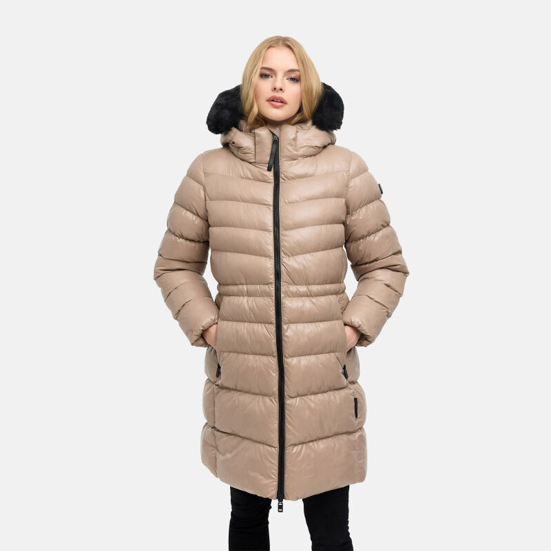 Navahoo Lumeiaa Damen Steppmantel Taupe Grey