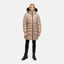Navahoo Lumeiaa Damen Steppmantel Taupe Grey Gr&ouml;&szlig;e M - Gr.38