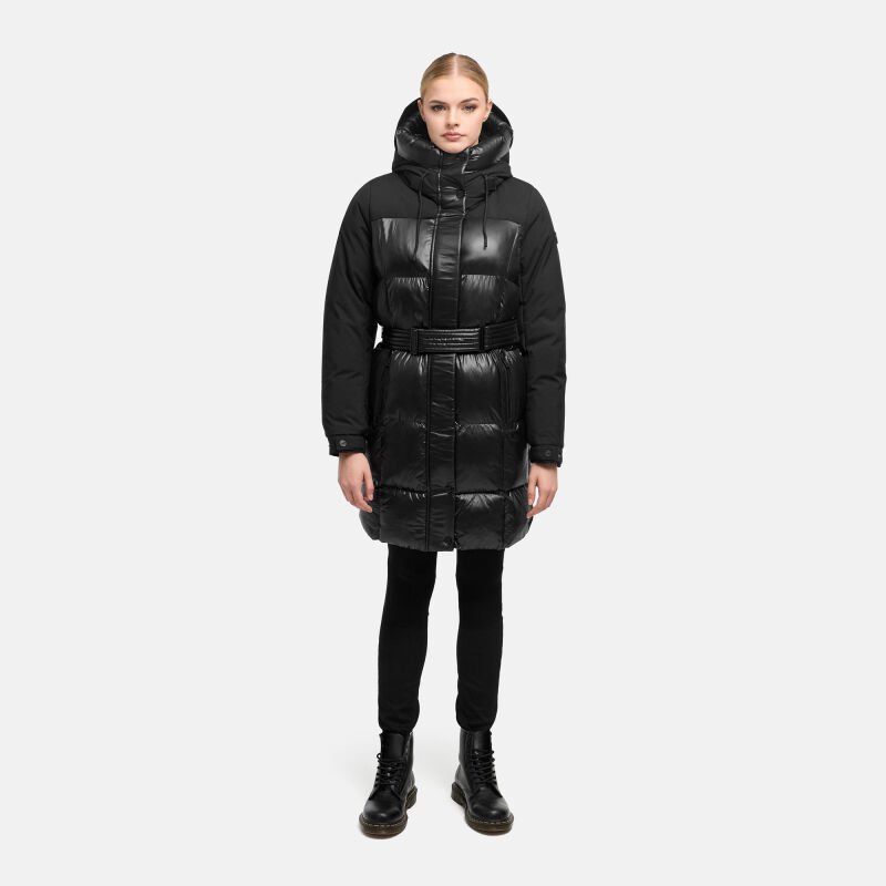 Navahoo Mandelkuss Damen Steppmantel Schwarz Gr&ouml;&szlig;e M - Gr.38