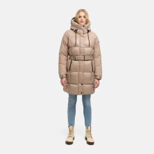 Navahoo Mandelkuss Damen Steppmantel Taupe Grey Gr&ouml;&szlig;e S - Gr.36