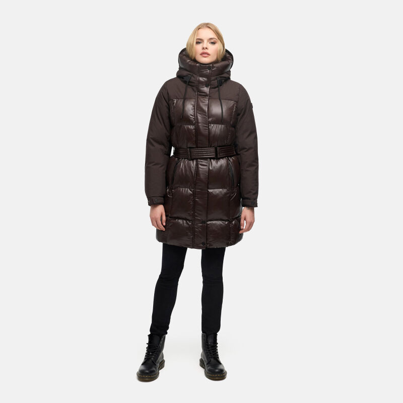 Navahoo Mandelkuss Damen Steppmantel Choco Gr&ouml;&szlig;e XXL - Gr.44