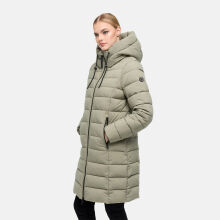 Marikoo Nanoraa Damen Steppmantel Stone Grey Gr&ouml;&szlig;e S - Gr.36