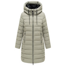 Marikoo Nanoraa Damen Steppmantel Stone Grey Gr&ouml;&szlig;e S - Gr.36