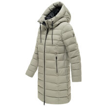 Marikoo Nanoraa Damen Steppmantel Stone Grey Gr&ouml;&szlig;e S - Gr.36