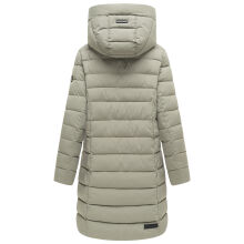 Marikoo Nanoraa Damen Steppmantel Stone Grey Gr&ouml;&szlig;e S - Gr.36