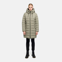 Marikoo Nanoraa Damen Steppmantel Stone Grey Gr&ouml;&szlig;e L - Gr.40