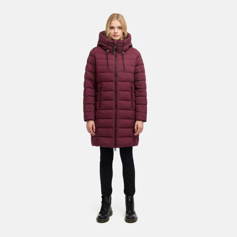 Marikoo Nanoraa Damen Steppmantel Wine