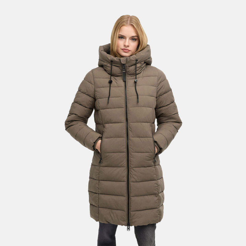 Marikoo Nanoraa Damen Steppmantel Stone Brown