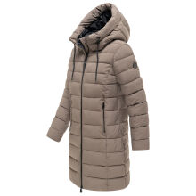 Marikoo Nanoraa Damen Steppmantel Stone Brown Gr&ouml;&szlig;e M - Gr.38