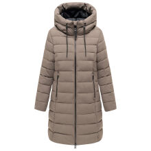 Marikoo Nanoraa Damen Steppmantel Stone Brown Gr&ouml;&szlig;e L - Gr.40