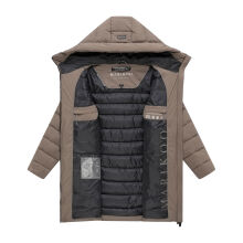 Marikoo Nanoraa Damen Steppmantel Stone Brown Gr&ouml;&szlig;e L - Gr.40