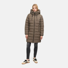 Marikoo Nanoraa Damen Steppmantel Stone Brown Gr&ouml;&szlig;e XL - Gr.42