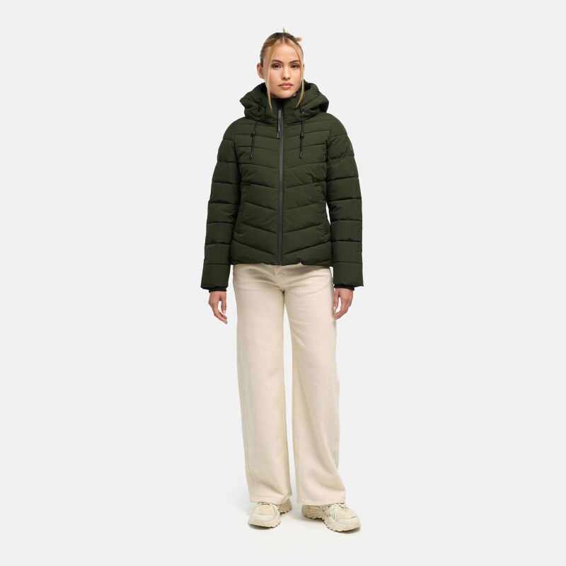 Marikoo Nobiruu Damen Steppjacke N156 Dark Olive Gr&ouml;&szlig;e XL - Gr.42