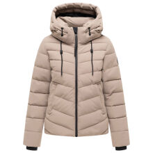Marikoo Nobiruu Damen Steppjacke Taupe Grey Gr&ouml;&szlig;e M - Gr.38