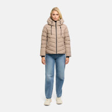 Marikoo Nobiruu Damen Steppjacke Taupe Grey Gr&ouml;&szlig;e L - Gr.40