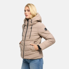 Marikoo Nobiruu Damen Steppjacke Taupe Grey Gr&ouml;&szlig;e XL - Gr.42