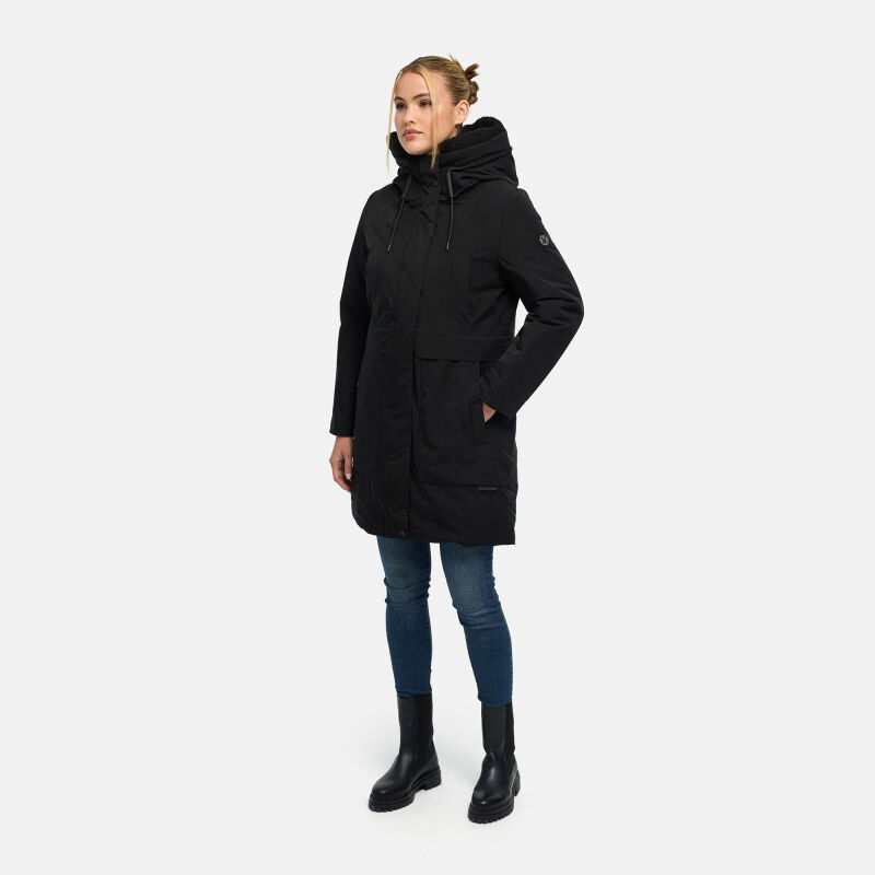Marikoo Pakaami Damen Parka Schwarz Gr&ouml;&szlig;e S - Gr.36