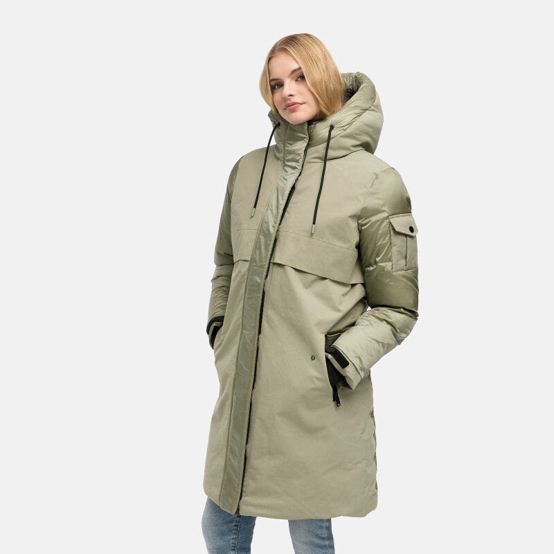 Navahoo Peakstorm Damen Parka Stone Grey Gr&ouml;&szlig;e M - Gr.38