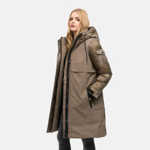 Navahoo Peakstorm Damen Parka Stone Brown Gr&ouml;&szlig;e S - Gr.36
