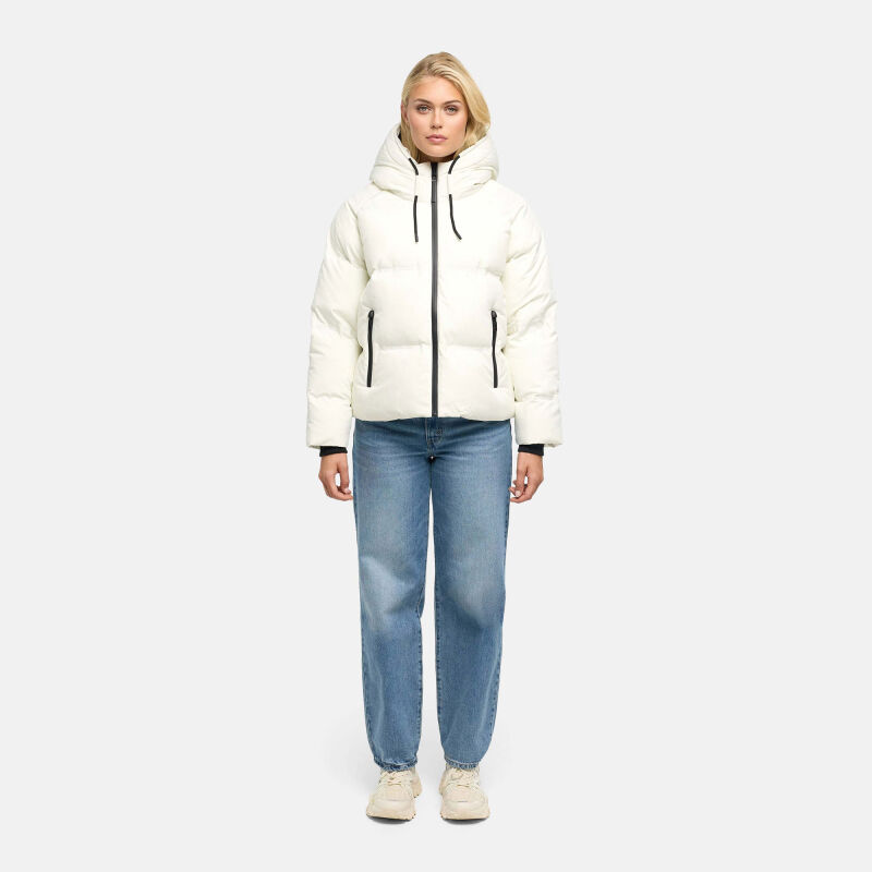 Navahoo Petit-Puffy Damen Steppjacke Offwhite Gr&ouml;&szlig;e S - Gr.36