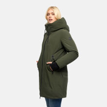 Marikoo Polarh&auml;schen Damen Mantel Dark Olive Gr&ouml;&szlig;e S - Gr.36