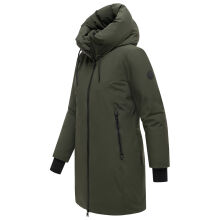 Marikoo Polarh&auml;schen Damen Mantel Dark Olive Gr&ouml;&szlig;e XXL - Gr.44