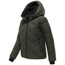 Marikoo Shinamii Damen Steppjacke Dark Olive Gr&ouml;&szlig;e XL - Gr.42