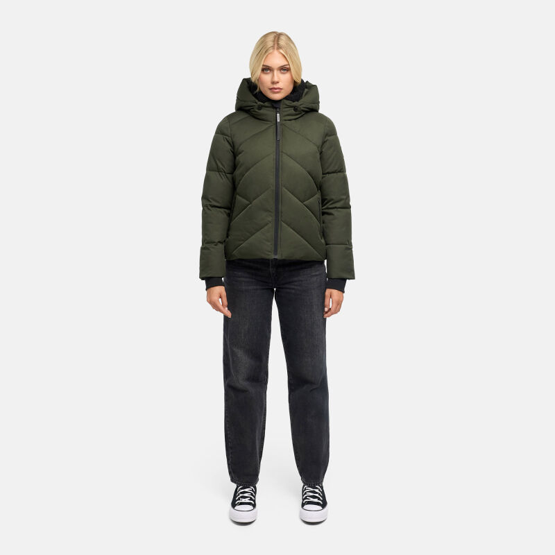 Marikoo Shinamii Damen Steppjacke Dark Olive