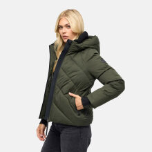 Marikoo Shinamii Damen Steppjacke Dark Olive Gr&ouml;&szlig;e XXL - Gr.44