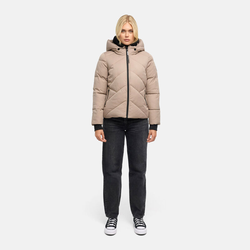 Marikoo Shinamii Damen Steppjacke Taupe Grey Gr&ouml;&szlig;e S - Gr.36