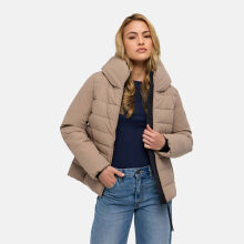 Navahoo Steppt&auml;nzchen Damen Steppjacke Taupe Grey Gr&ouml;&szlig;e S - Gr.36