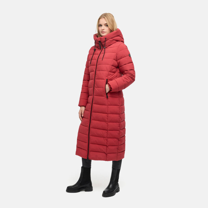 Navahoo Vanillawolke Damen Steppmantel Velvet Red