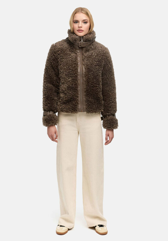 Navahoo Wuschelwonne Damen Teddyplüsch Jacke