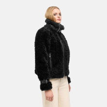 Navahoo Wuschelwonne Damen Teddypl&uuml;sch Jacke Schwarz Gr&ouml;&szlig;e XS - Gr.34