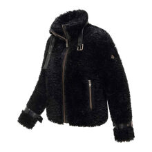 Navahoo Wuschelwonne Damen Teddypl&uuml;sch Jacke Schwarz Gr&ouml;&szlig;e L - Gr.40