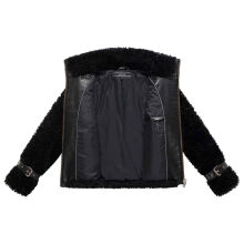 Navahoo Wuschelwonne Damen Teddypl&uuml;sch Jacke Schwarz Gr&ouml;&szlig;e L - Gr.40
