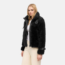 Navahoo Wuschelwonne Damen Teddypl&uuml;sch Jacke Schwarz Gr&ouml;&szlig;e XL - Gr.42