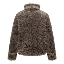 Navahoo Wuschelwonne Damen Teddypl&uuml;sch Jacke Stone Brown Gr&ouml;&szlig;e S - Gr.36