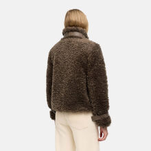 Navahoo Wuschelwonne Damen Teddypl&uuml;sch Jacke Stone Brown Gr&ouml;&szlig;e M - Gr.38