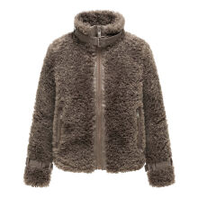 Navahoo Wuschelwonne Damen Teddypl&uuml;sch Jacke Stone Brown Gr&ouml;&szlig;e L - Gr.40