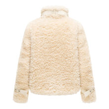 Navahoo Wuschelwonne Damen Teddypl&uuml;sch Jacke Cream Gr&ouml;&szlig;e XS - Gr.34