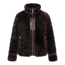 Navahoo Wuschelwonne Damen Teddypl&uuml;sch Jacke Choco Gr&ouml;&szlig;e XS - Gr.34