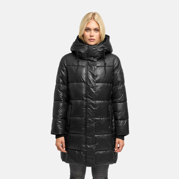 Marikoo Yumee Damen Steppmantel Schwarz